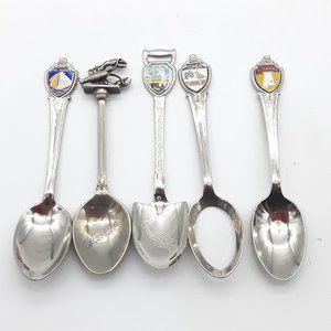 5 Collectors' Spoons in an American Theme -Alabama, Florida, Delaware, Maine